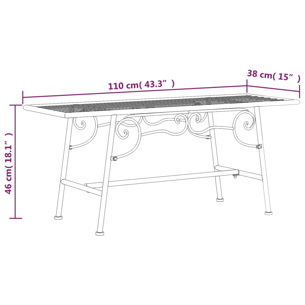Tree Bench | Black | Steel | Tough | Tree Bench | Circular | Traditional