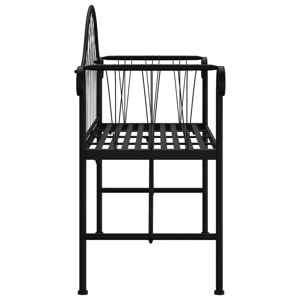 Garden Bench | Black | Steel | Standard | Durable | Garden Bench