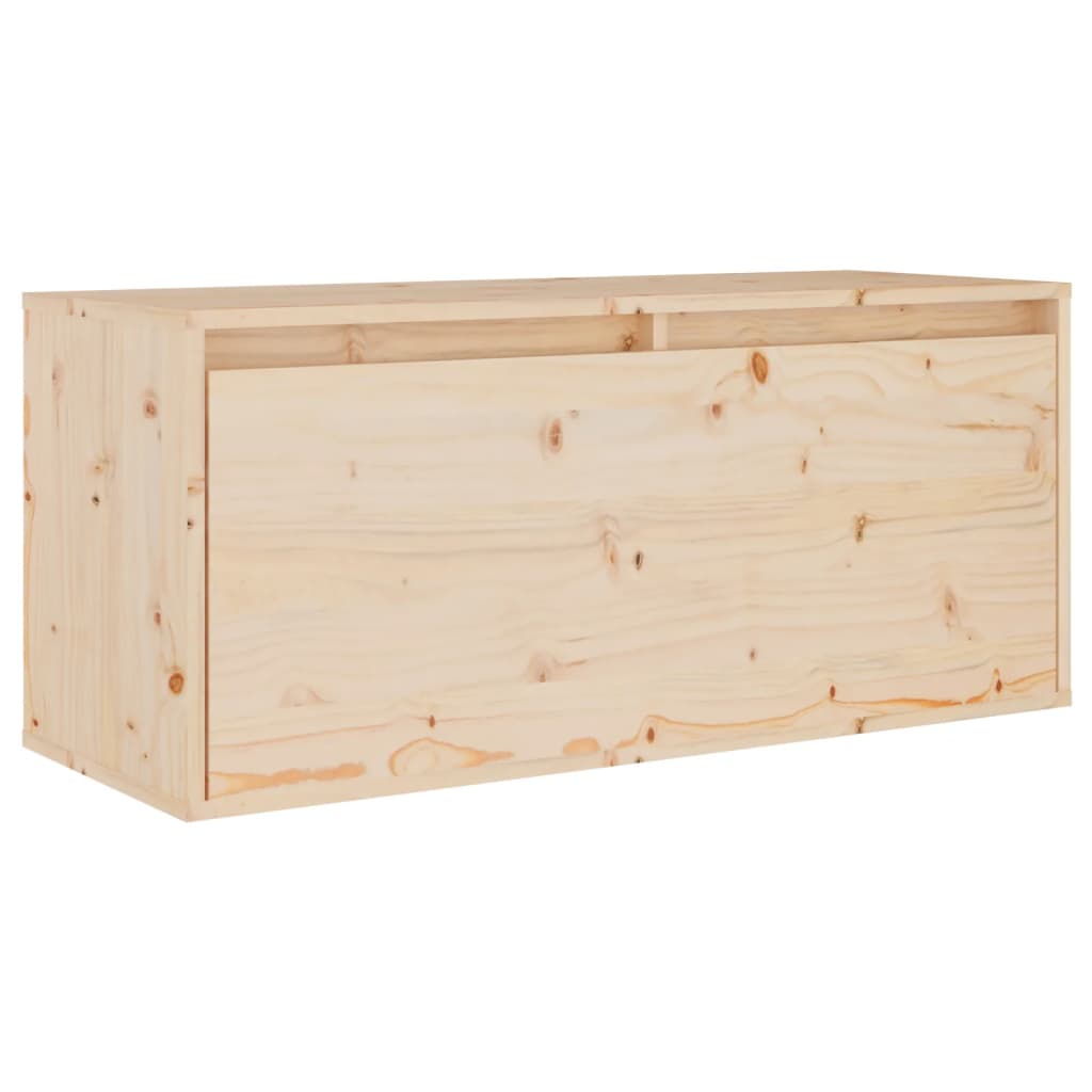 vidaXL Wall Cabinet 80x30x35 cm Solid Wood Pine