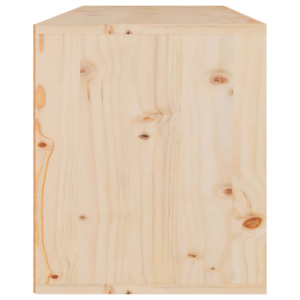 vidaXL Wall Cabinet 80x30x35 cm Solid Wood Pine