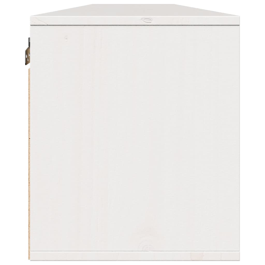 Wall Cabinets 2 pcs White 100x30x35 cm Solid Wood Pine