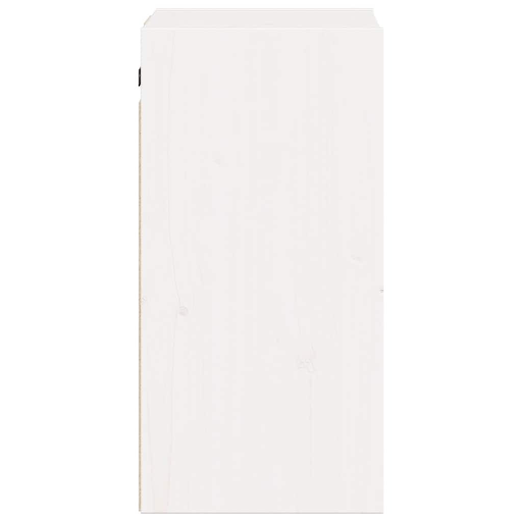 Wall Cabinets 2 pcs White 30x30x60 cm Solid Wood Pine