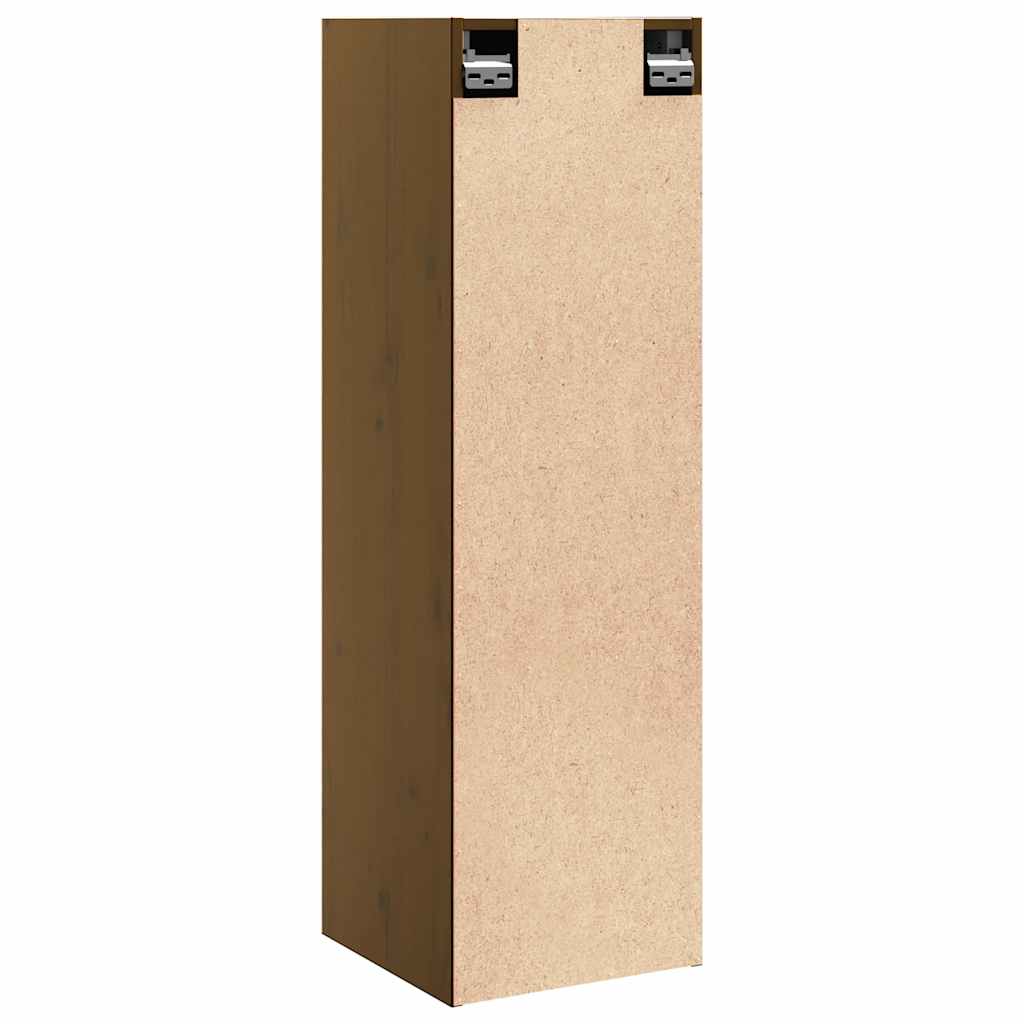 Wall Cabinets 2 pcs Honey Brown 30x30x100 cm Solid Pinewood