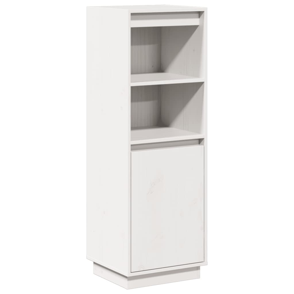 Highboard wit 37x34x110 cm massief grenenhout