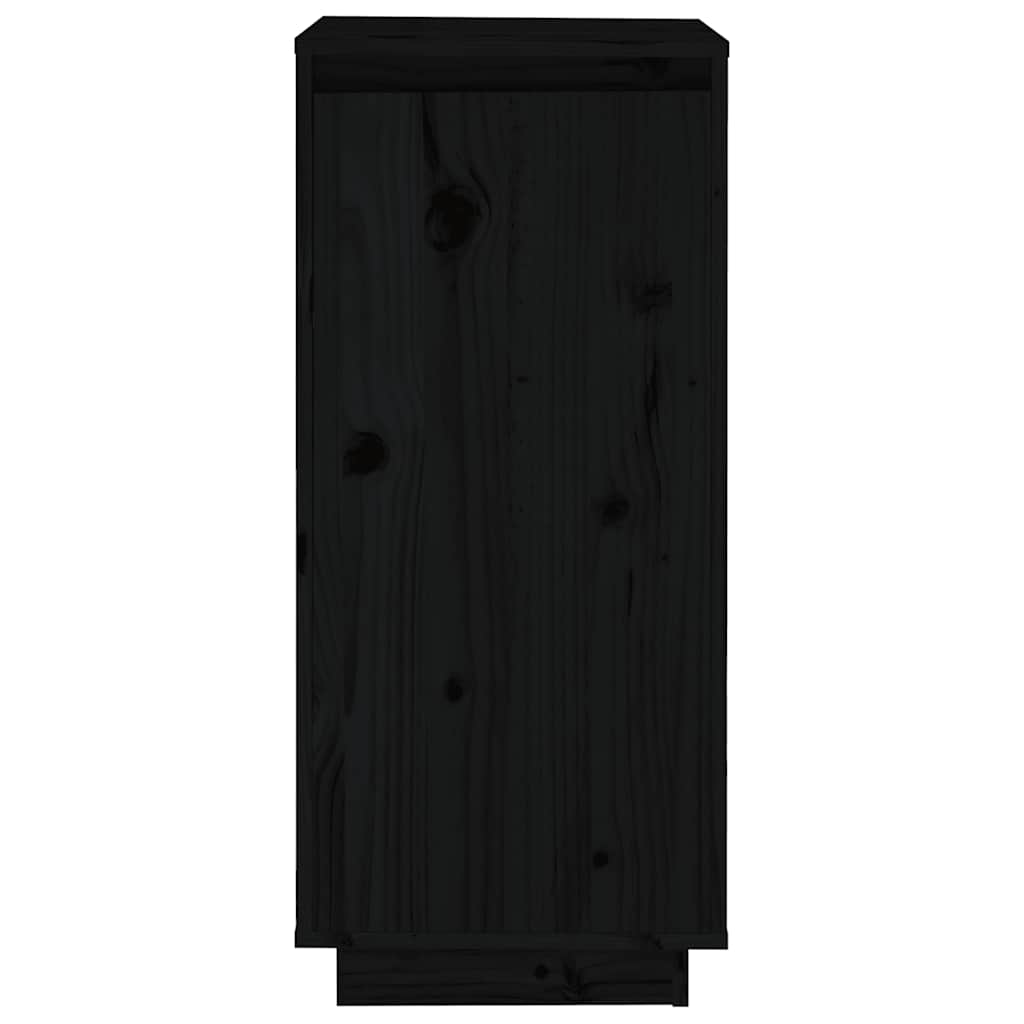 Shoe Cabinet | Black | Solid pinewood | Compact | Shoe Cabinet