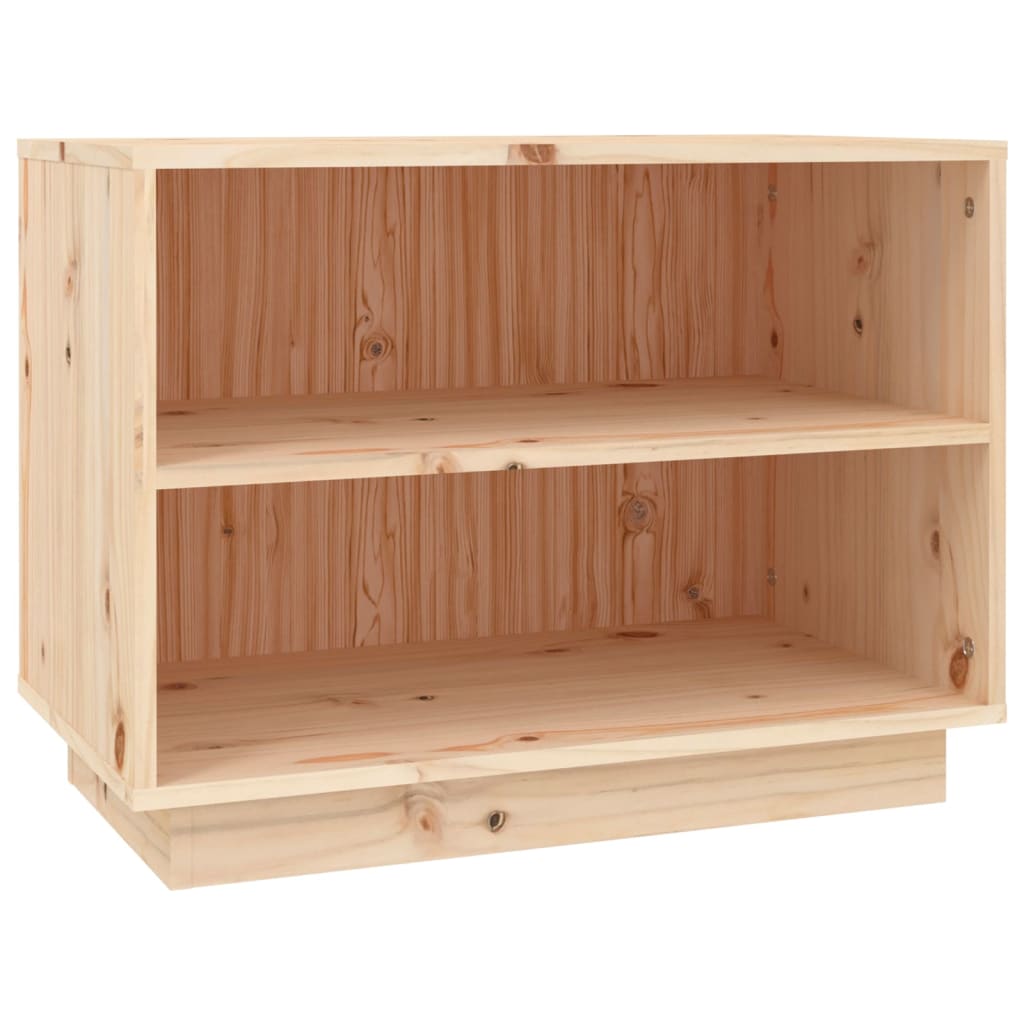 813545 vidaXL Shoe Cabinet 60x34x45 cm Solid Wood Pine
