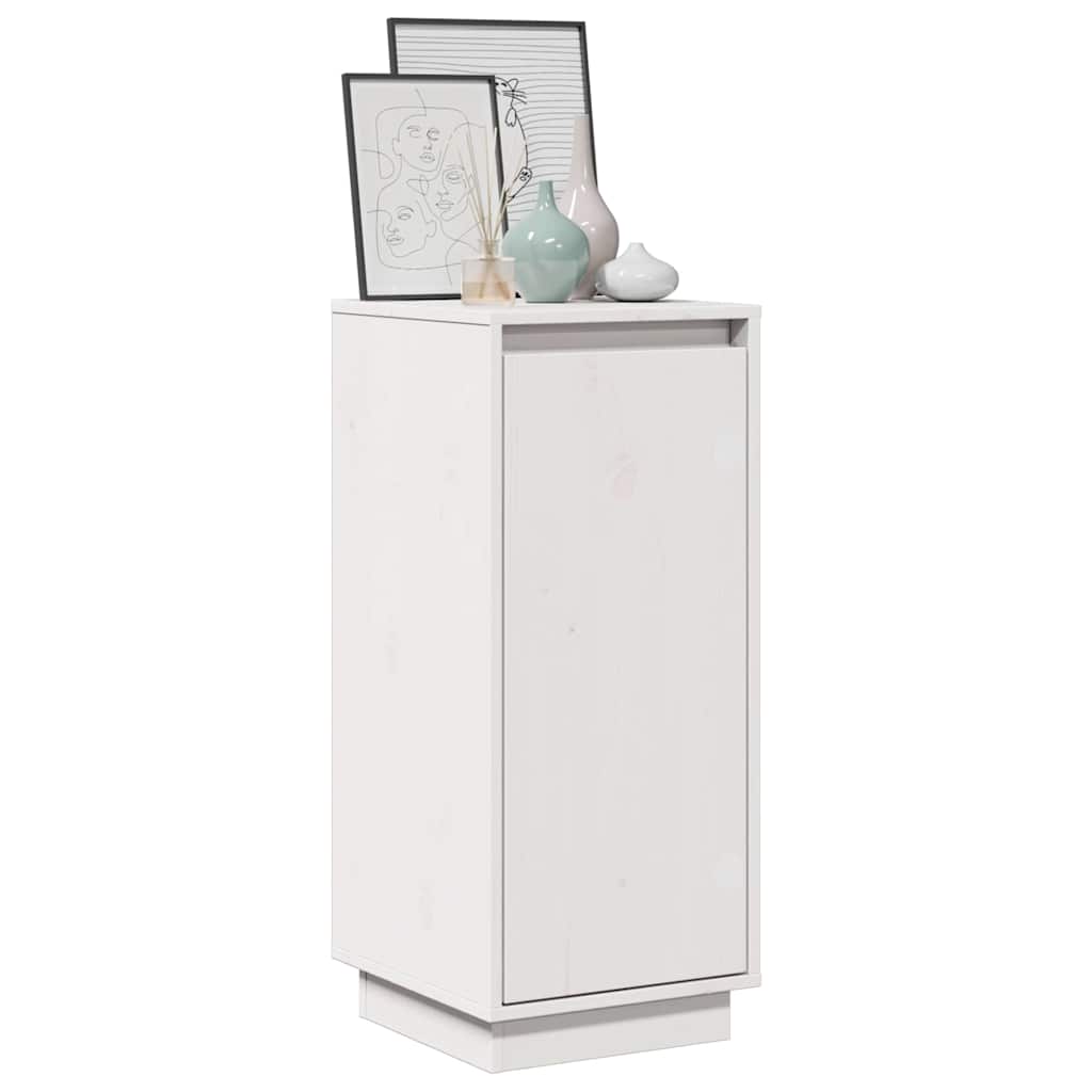 813353 vidaXL Sideboards 2 pcs White 31,5x34x75 cm Solid Wood Pine