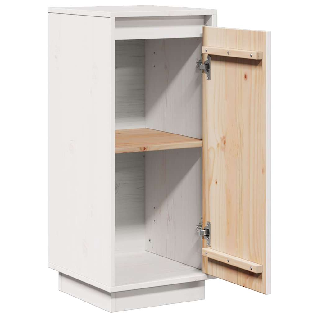 813353 vidaXL Sideboards 2 pcs White 31,5x34x75 cm Solid Wood Pine