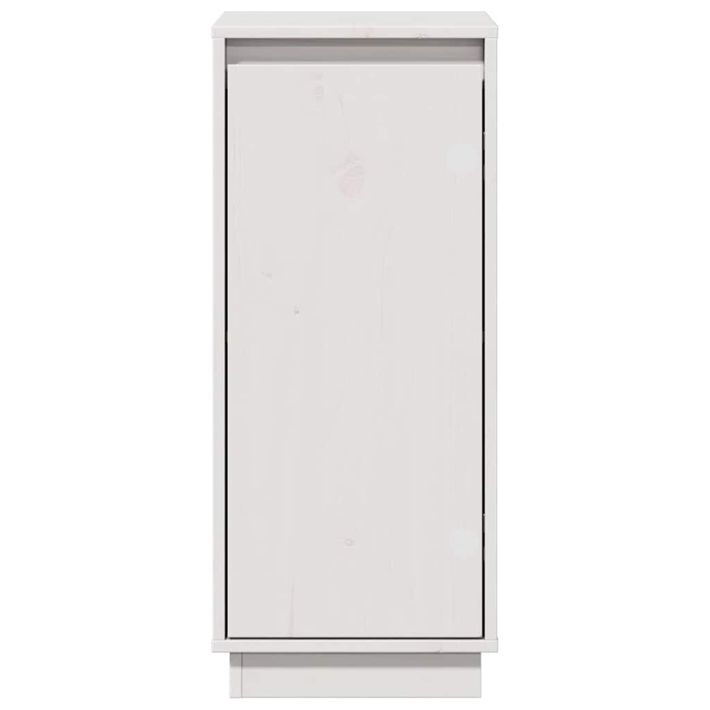 813353 vidaXL Sideboards 2 pcs White 31,5x34x75 cm Solid Wood Pine
