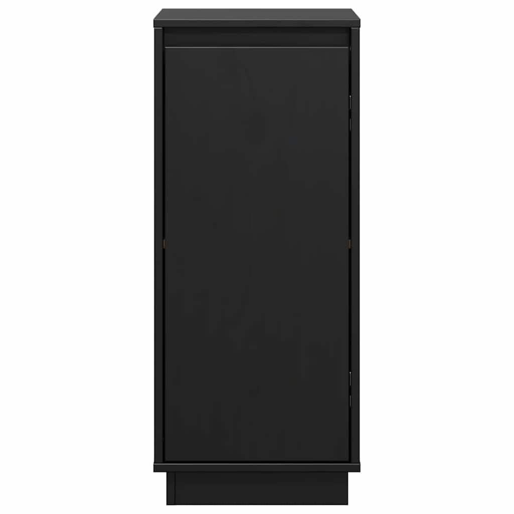 Sideboards 2 pcs Black 31,5x34x75 cm Solid Wood Pine