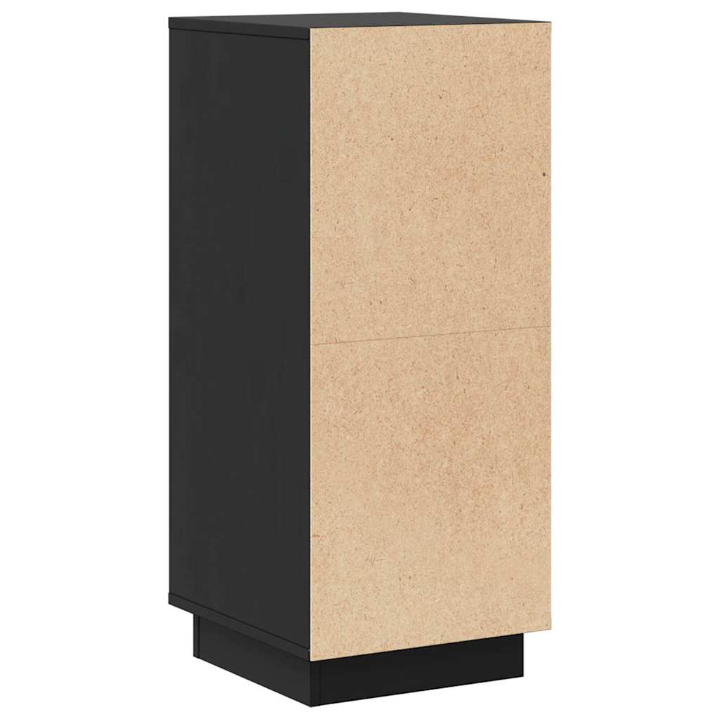 Sideboards 2 pcs Black 31,5x34x75 cm Solid Wood Pine