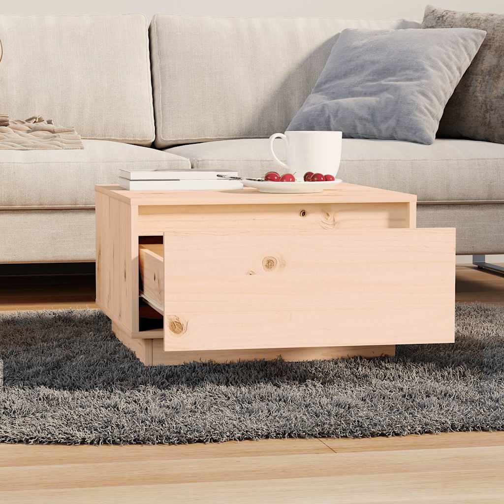 813405 vidaXL Coffee Table 55x56x32 cm Solid Wood Pine