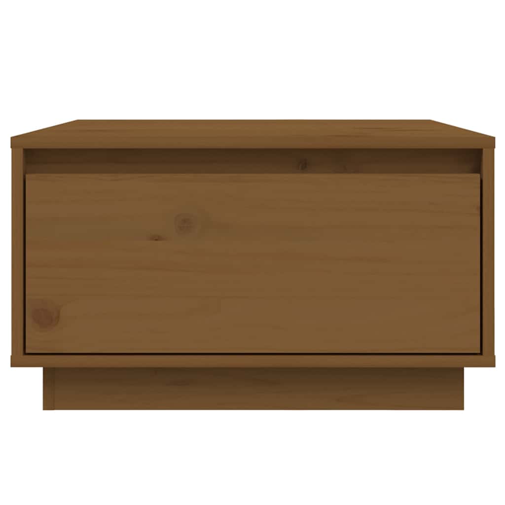 Coffee Table Honey Brown 55x56x32 cm Solid Wood Pine