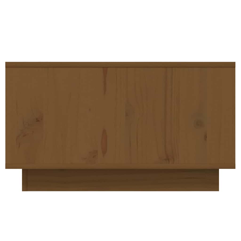 Coffee Table Honey Brown 55x56x32 cm Solid Wood Pine