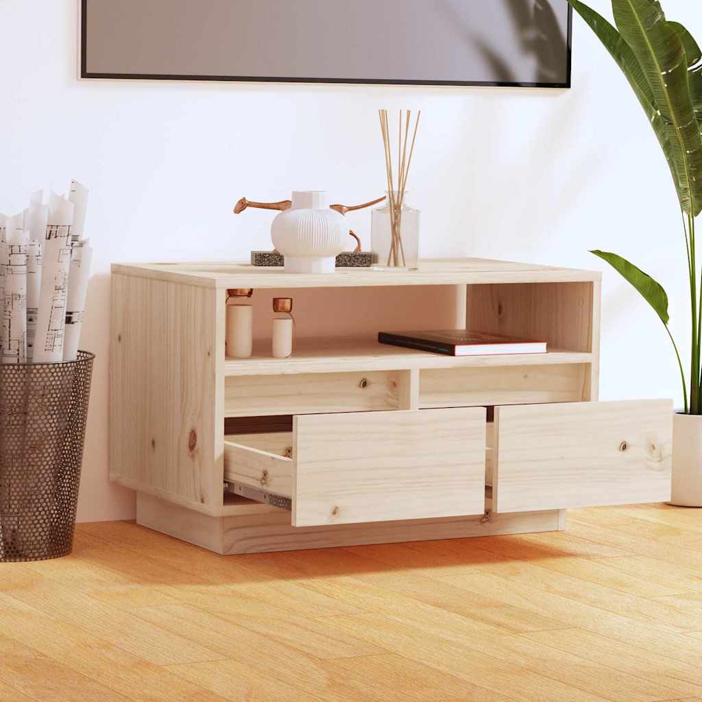 813425 vidaXL TV Cabinet 60x35x37 cm Solid Wood Pine