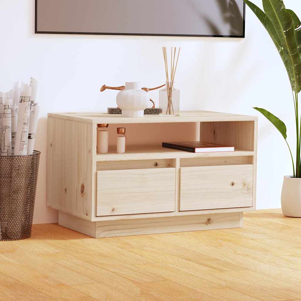 813425 vidaXL TV Cabinet 60x35x37 cm Solid Wood Pine