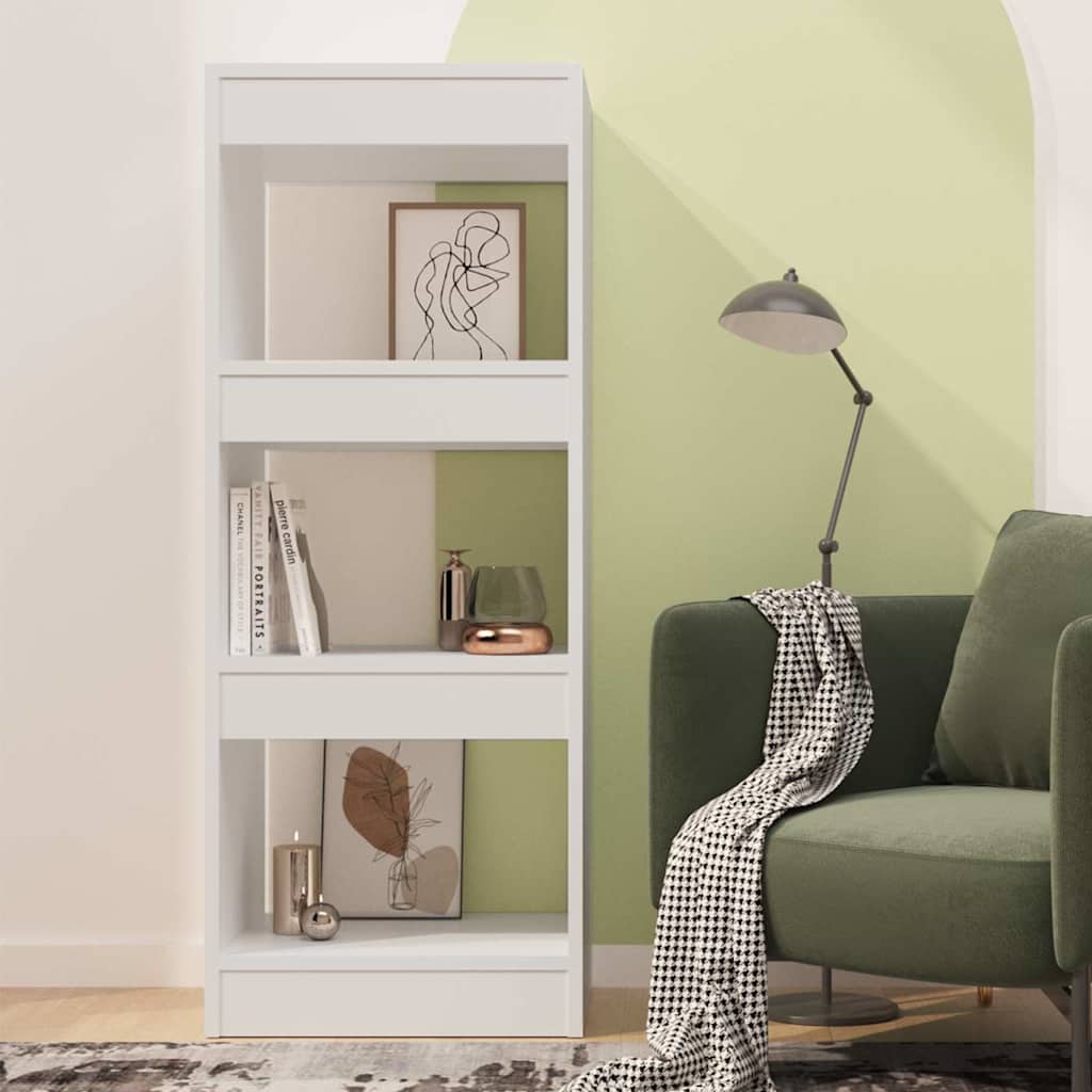 811610 vidaXL Book Cabinet/Room Divider White 40x30x103 cm Engineered Wood