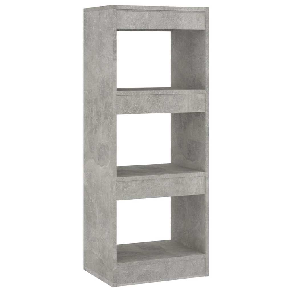 Book Cabinet/Room Divider Concrete Grey 40x30x103 cm