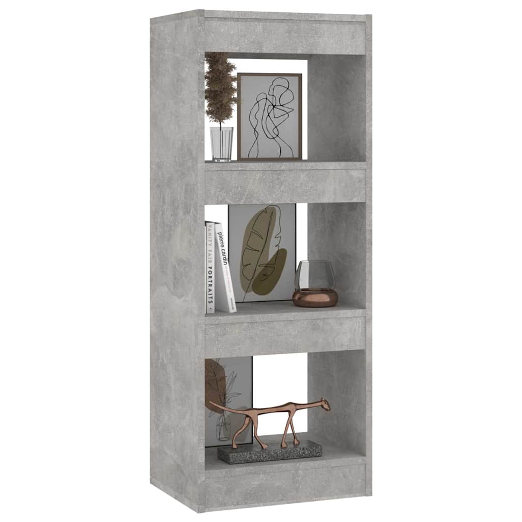 Book Cabinet/Room Divider Concrete Grey 40x30x103 cm