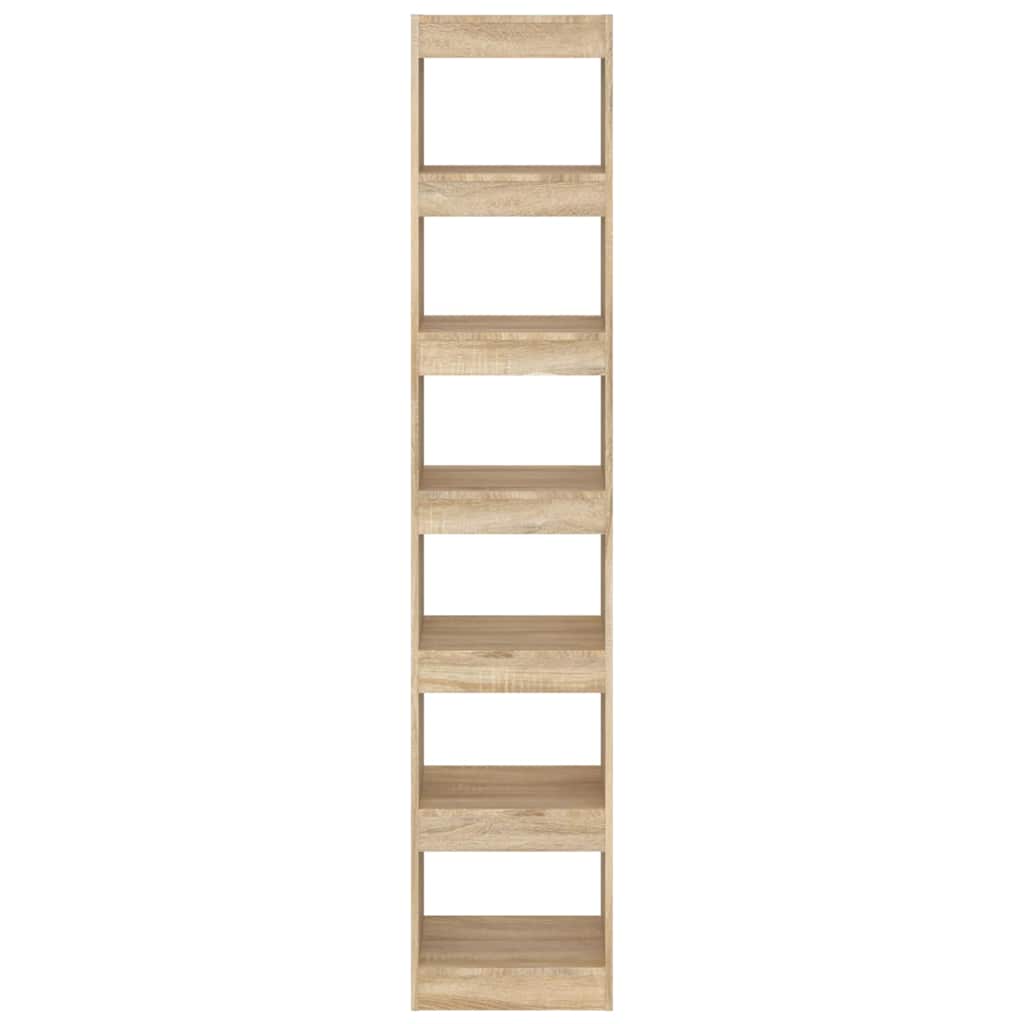 Book Cabinet/Room Divider Sonoma Oak 40x30x198 cm