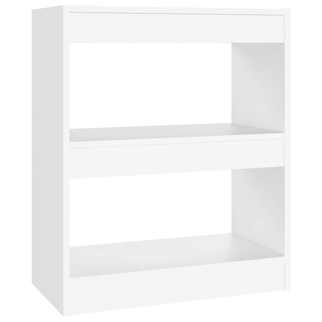 811646 vidaXL Book Cabinet/Room Divider White 60x30x72 cm