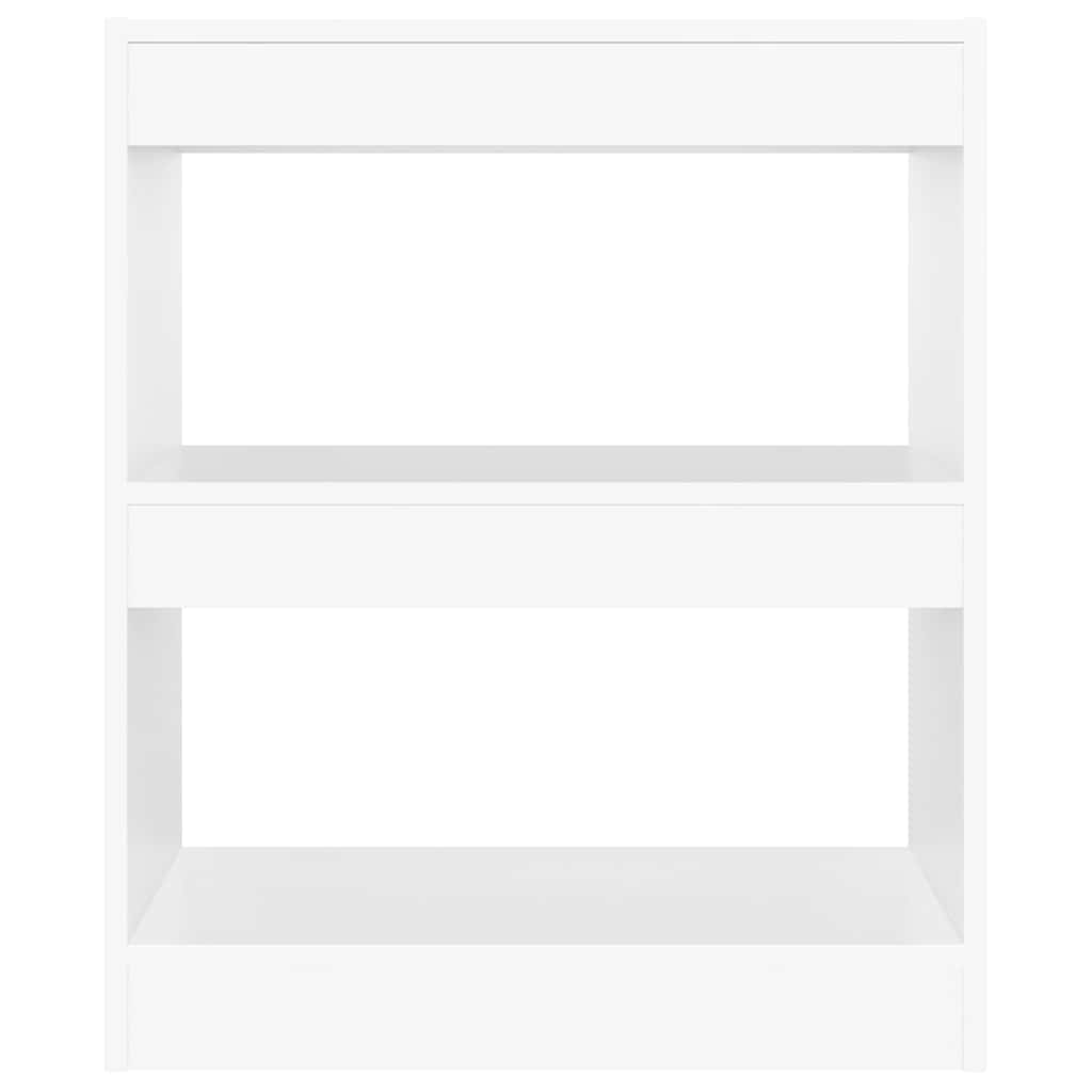 811646 vidaXL Book Cabinet/Room Divider White 60x30x72 cm
