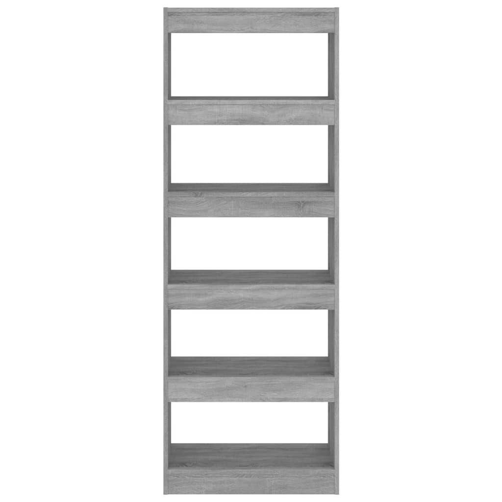 Book Cabinet/Room Divider Concrete Grey 60x30x166 cm