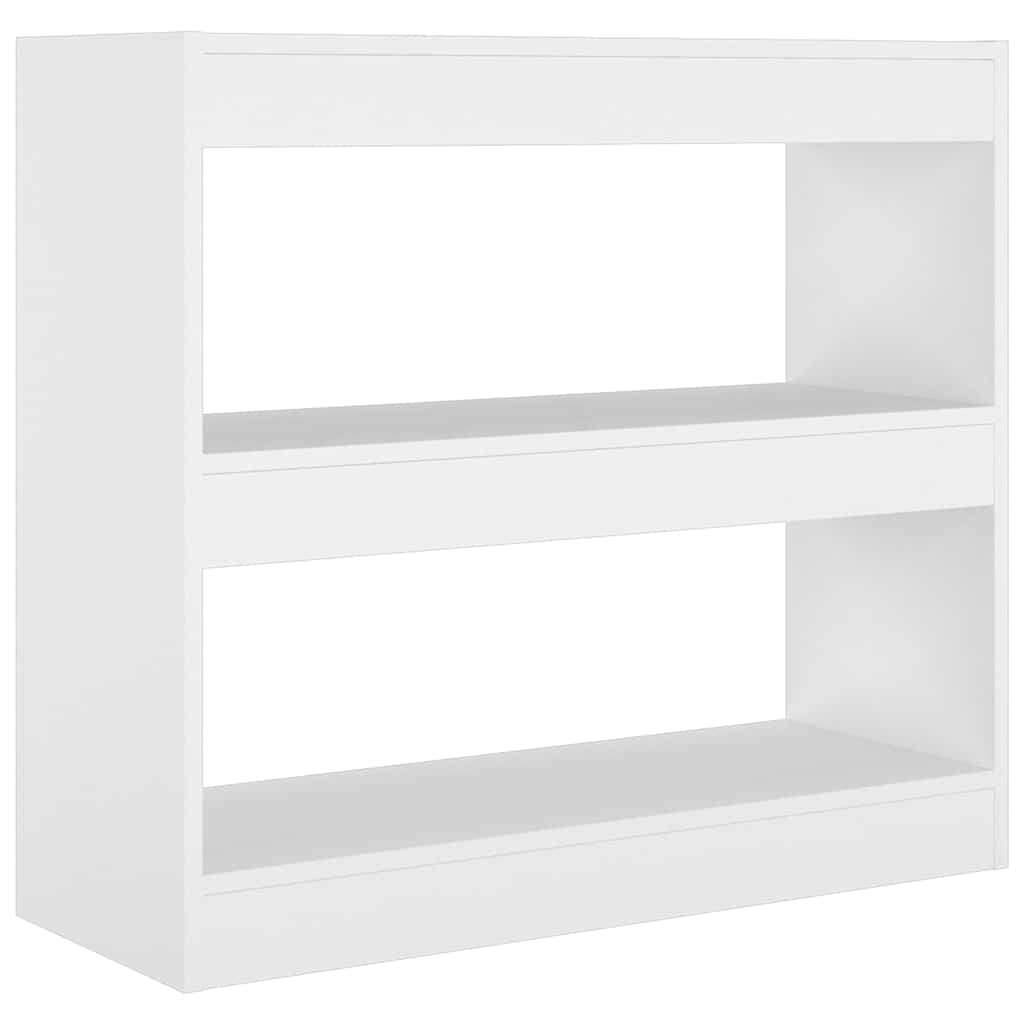 811691 vidaXL Book Cabinet/Room Divider White 80x30x72 cm