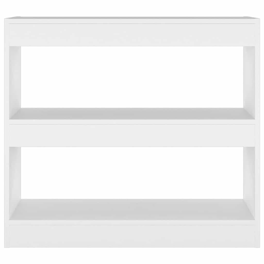 811691 vidaXL Book Cabinet/Room Divider White 80x30x72 cm