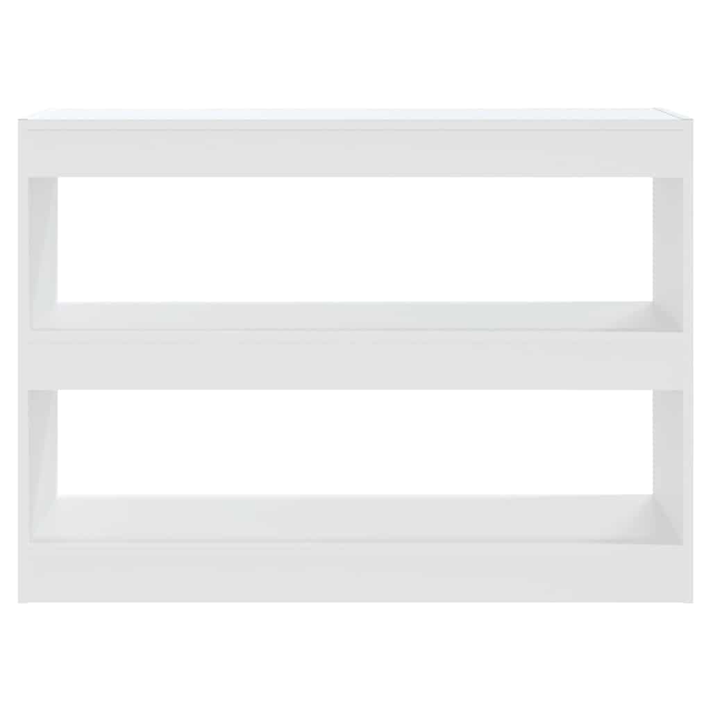 811736 vidaXL Book Cabinet/Room Divider White 100x30x72 cm