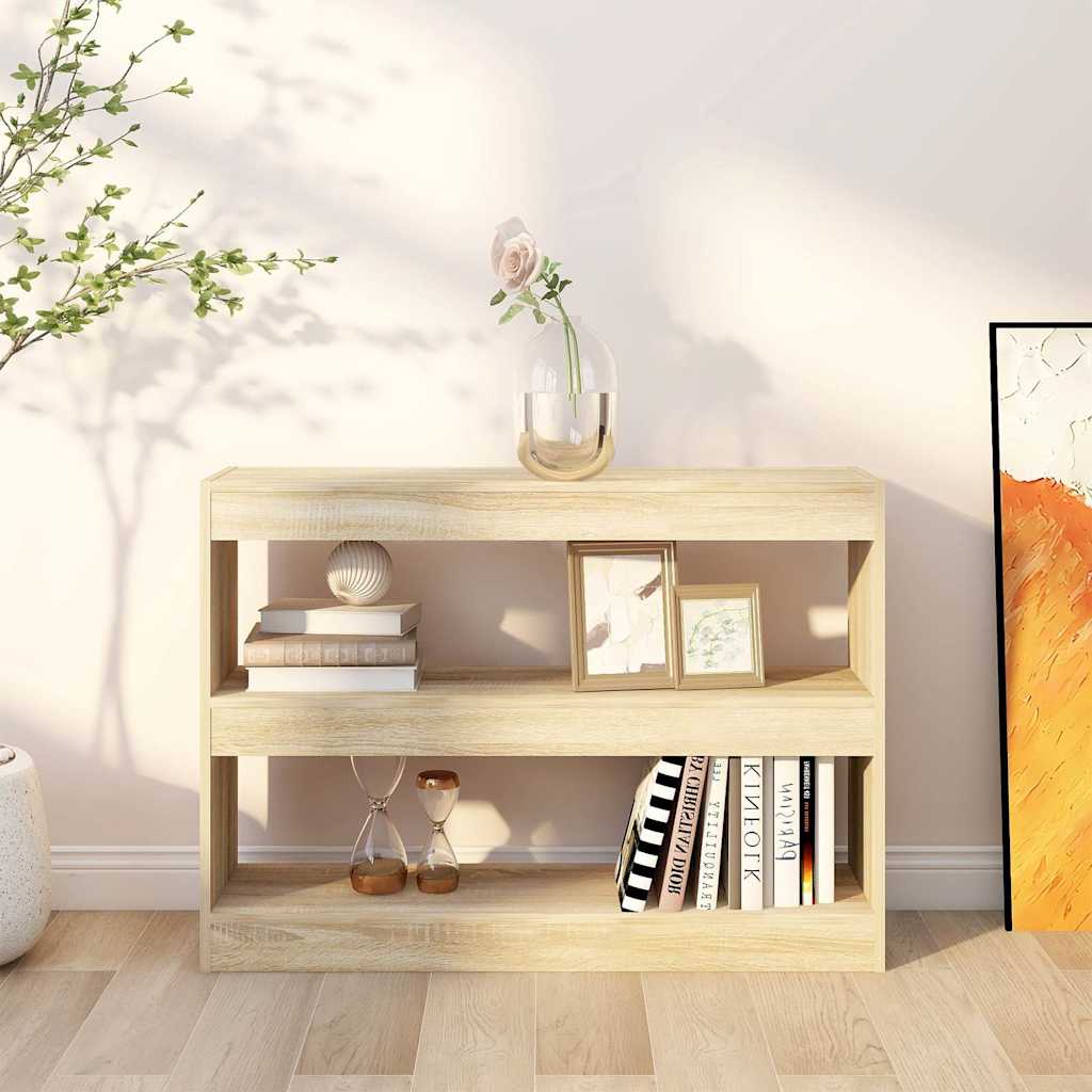 Book Cabinet/Room Divider Sonoma Oak 100x30x72 cm