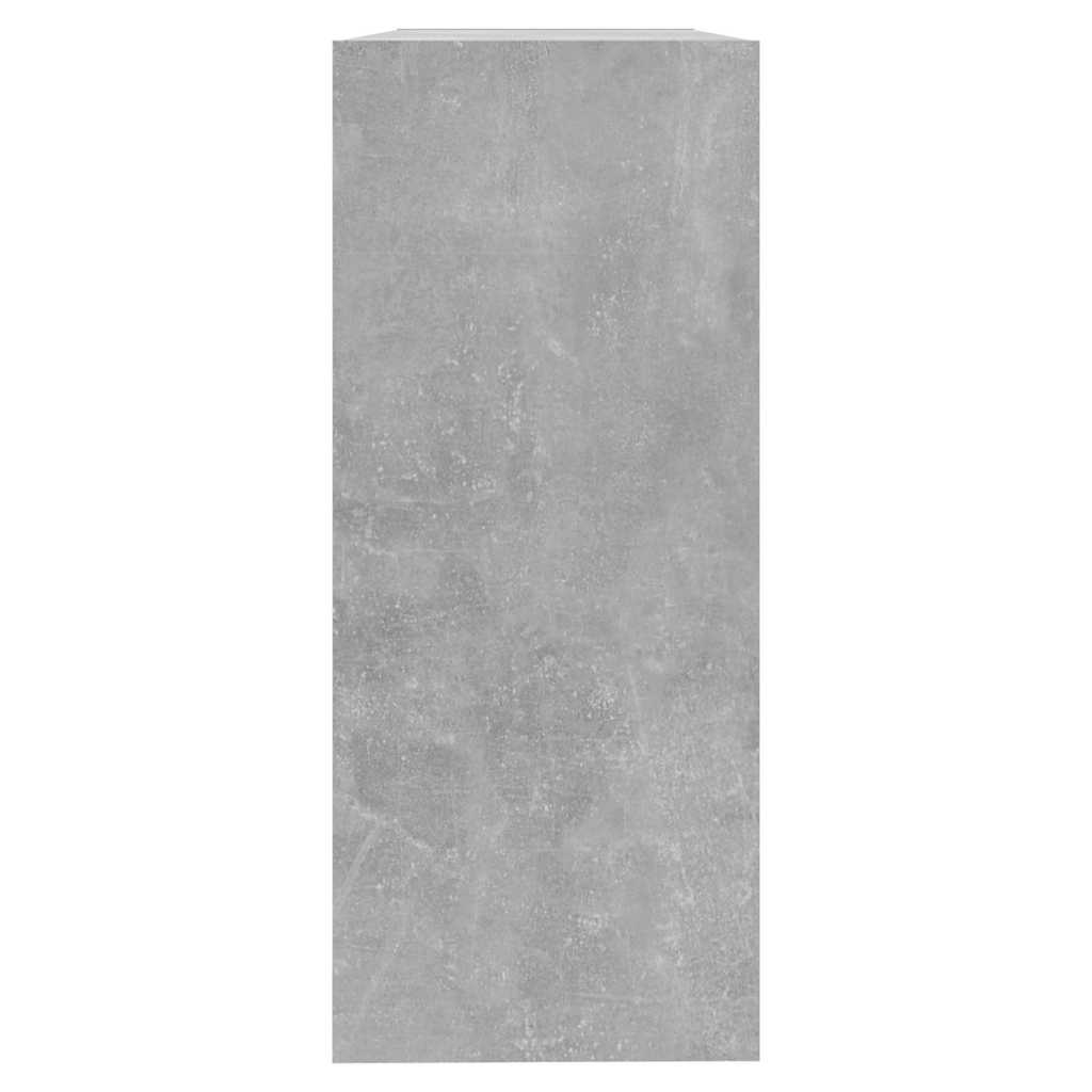 811740 vidaXL Book Cabinet/Room Divider Concrete Grey 100x30x72 cm