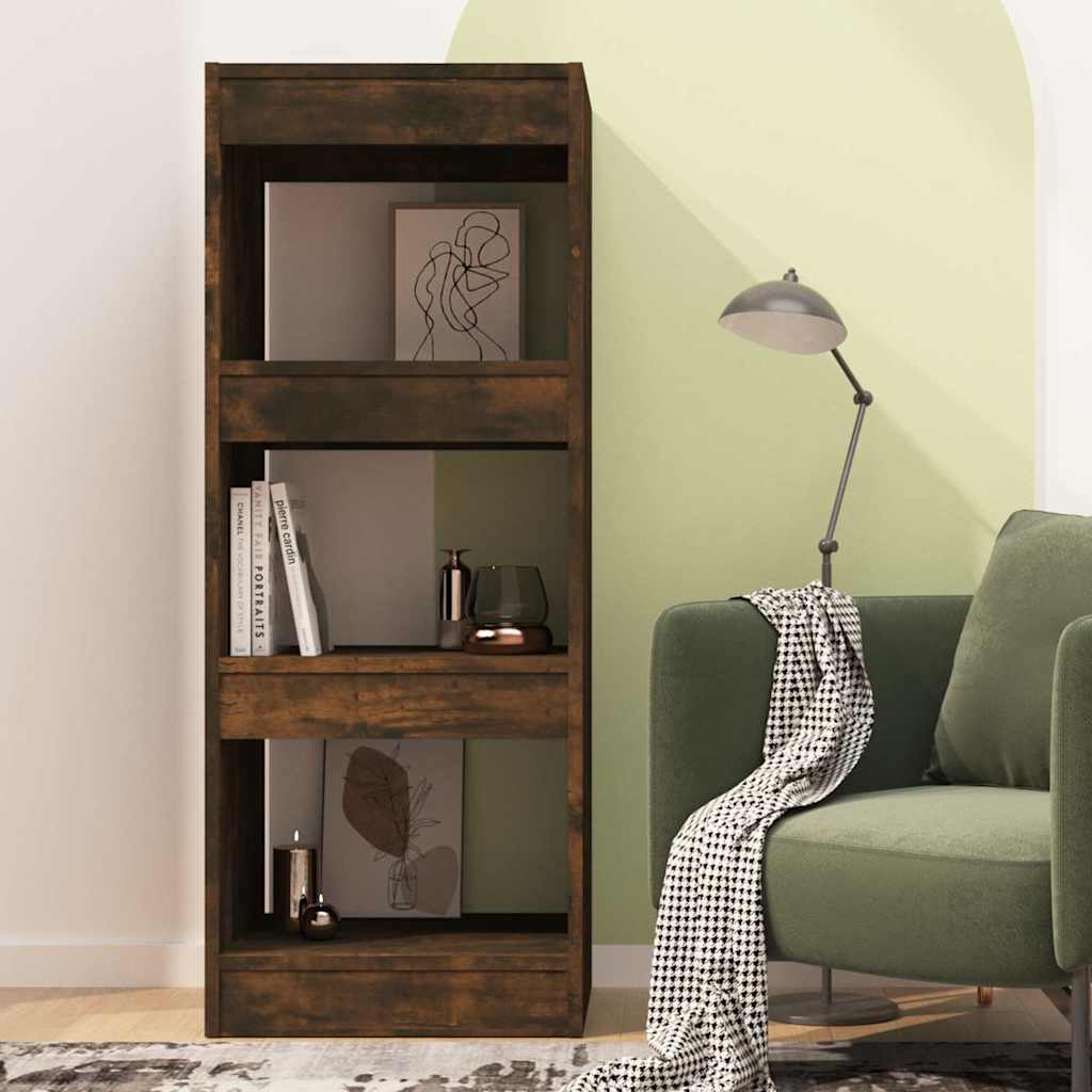 Book Cabinet/Room Divider Smoked Oak 40x30x103 cm