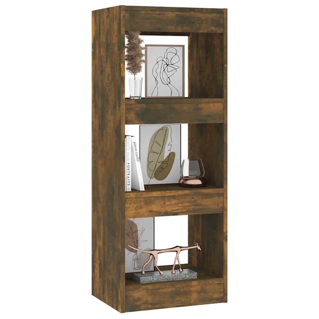 Book Cabinet/Room Divider Smoked Oak 40x30x103 cm