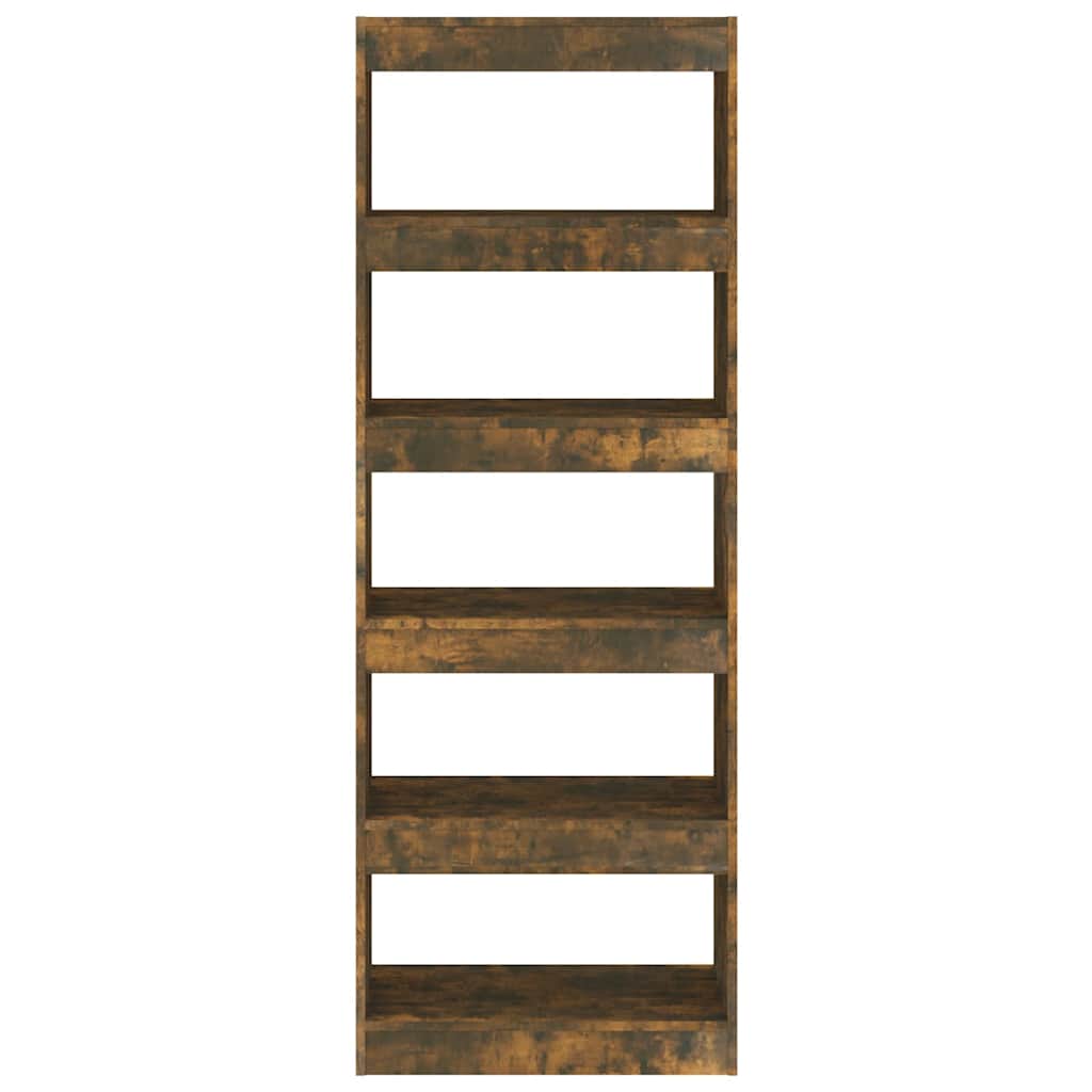 Book Cabinet/Room Divider Smoked Oak 60x30x166 cm