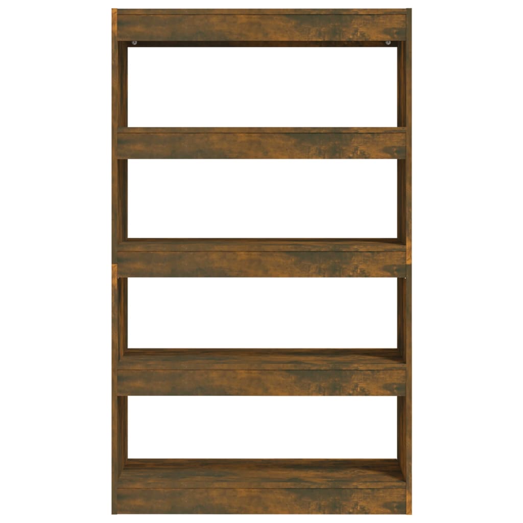 Book Cabinet/Room Divider Smoked Oak 80x30x135 cm Engineered Wood