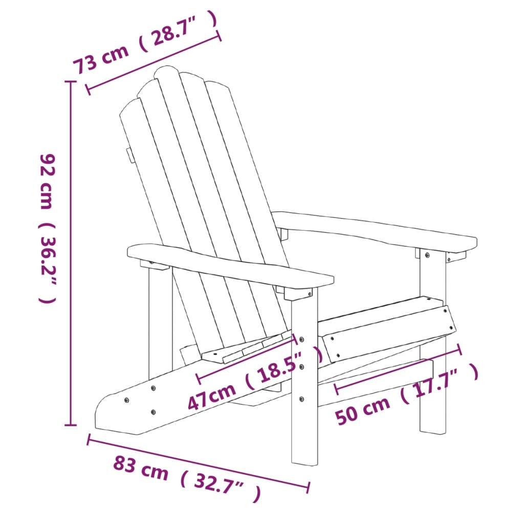 Garden Chair | White | HDPE (High Density Polyethylene) | Standard