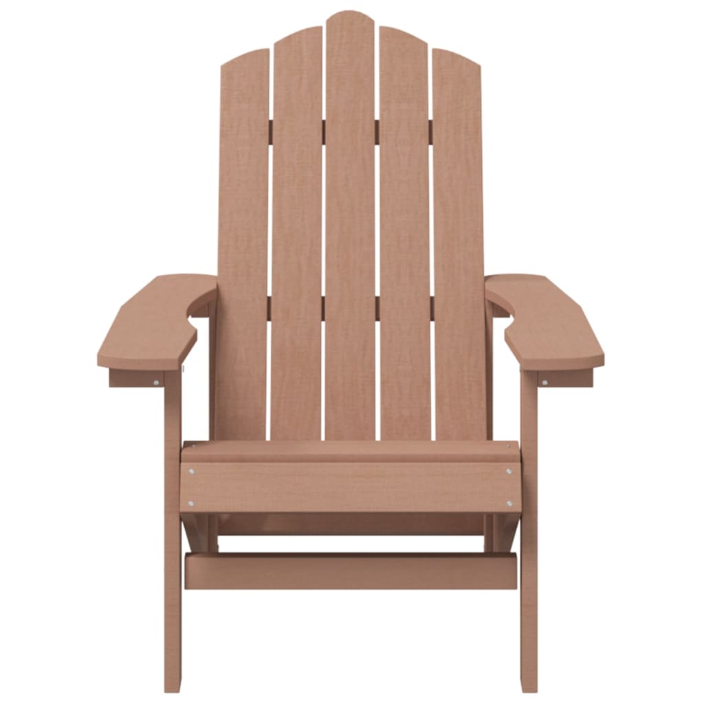 Garden Chair | Brown | HDPE | Standard | Durable | Adirondack Chair