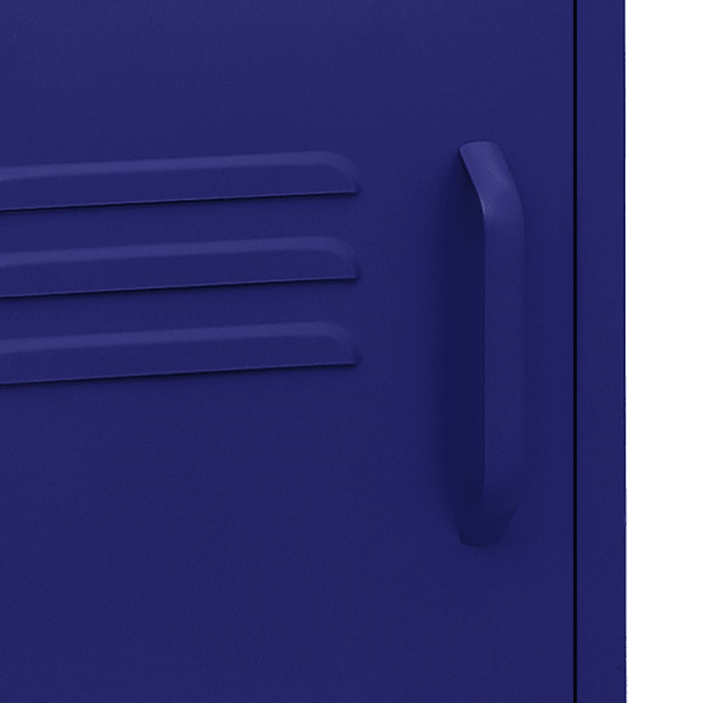 Nightstands 2 pcs Navy Blue 35x35x51 cm Steel
