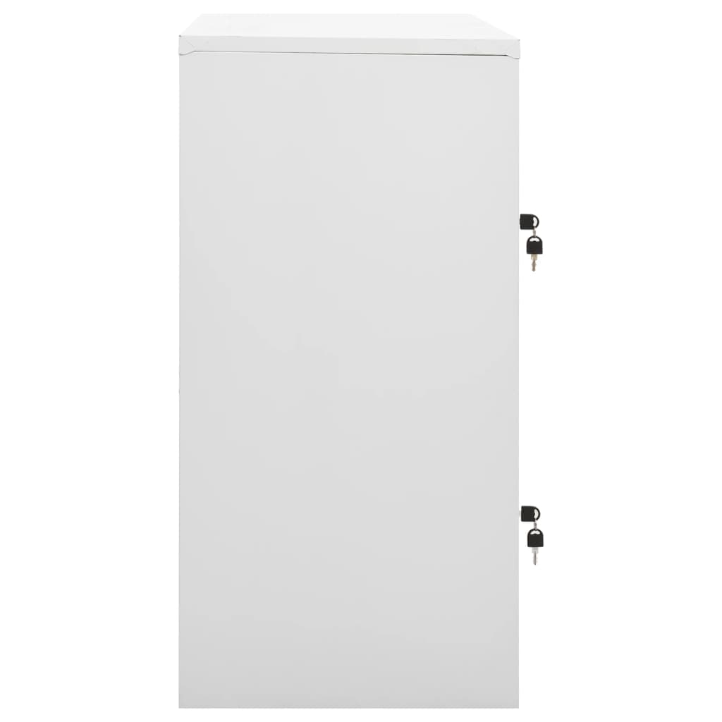 Locker Cabinets 5 pcs Light Grey and Green 90x45x92.5 cm Steel