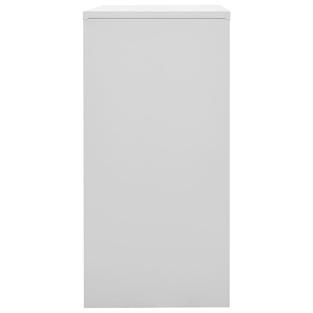 vidaXL Locker Cabinets 5 pcs Light Grey and Red 90x45x92.5 cm Steel