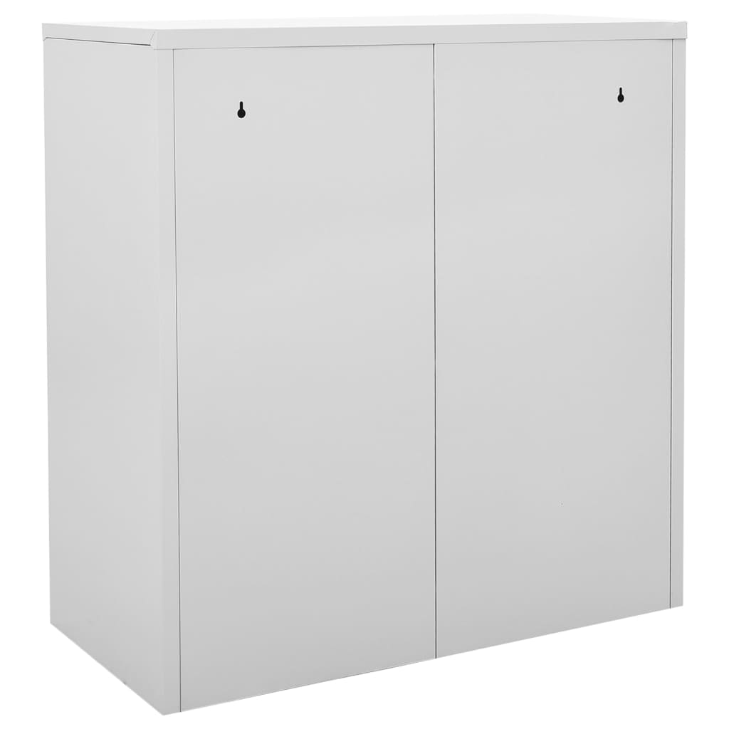 Locker Cabinets 2 pcs Light Grey and Green 90x45x92.5 cm Steel