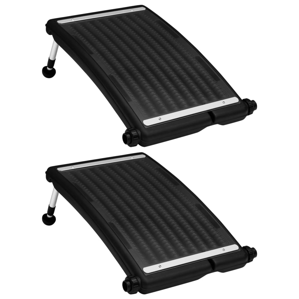 Solar Pool Heating Panel | Set of 2 | Black | HDPE | Medium