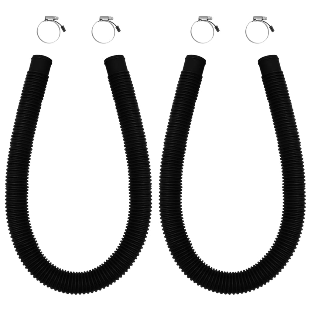 Solar Pool Heating Panel | Set of 2 | Black | HDPE | Medium