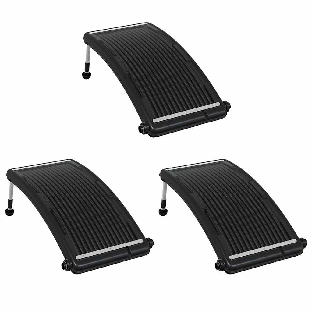 Solar Pool Heating Panel | Set of 3 | Black | HDPE | Standard