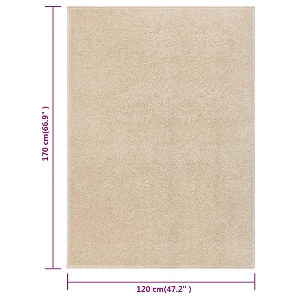 vidaXL Rug Short Pile 120x170 cm Beige