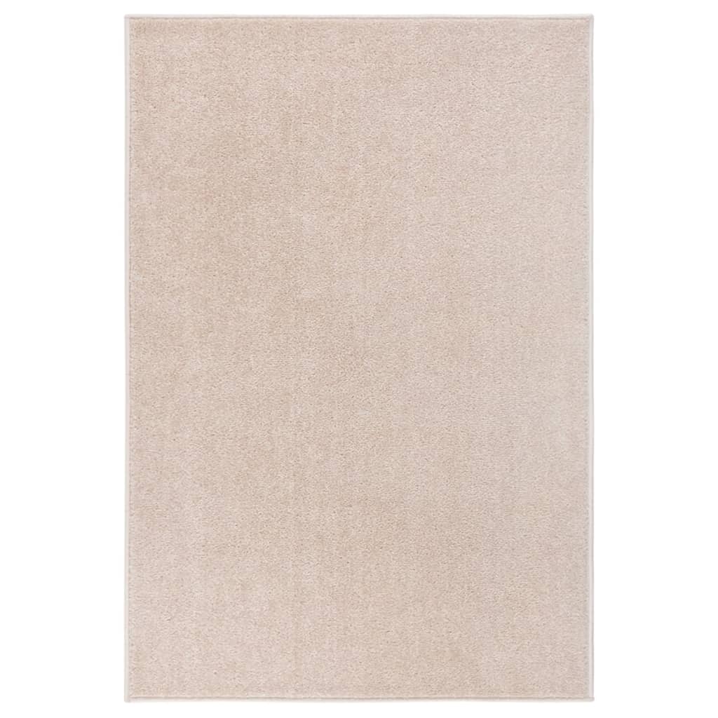 vidaXL Rug Short Pile 160x230 cm Dark Beige