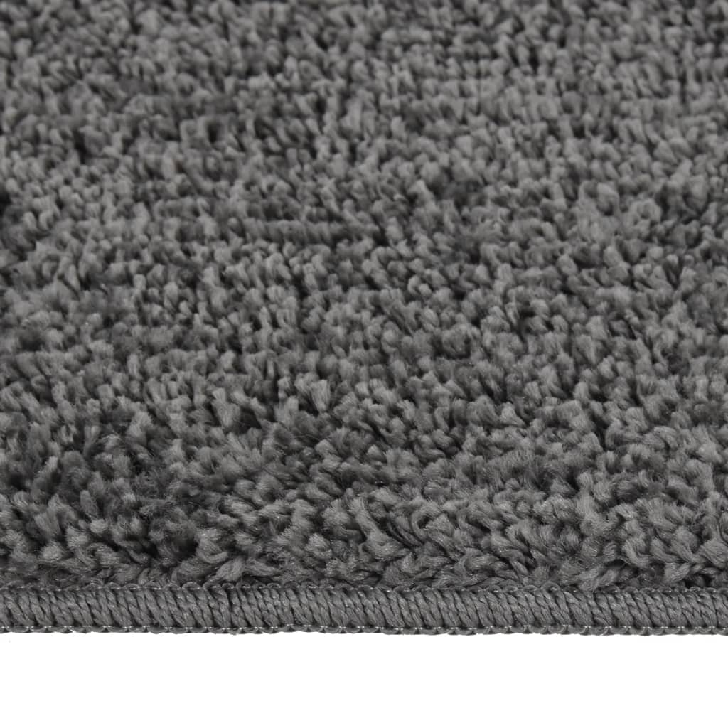 Shaggy Rug Dark Grey 140x200 cm Anti Slip