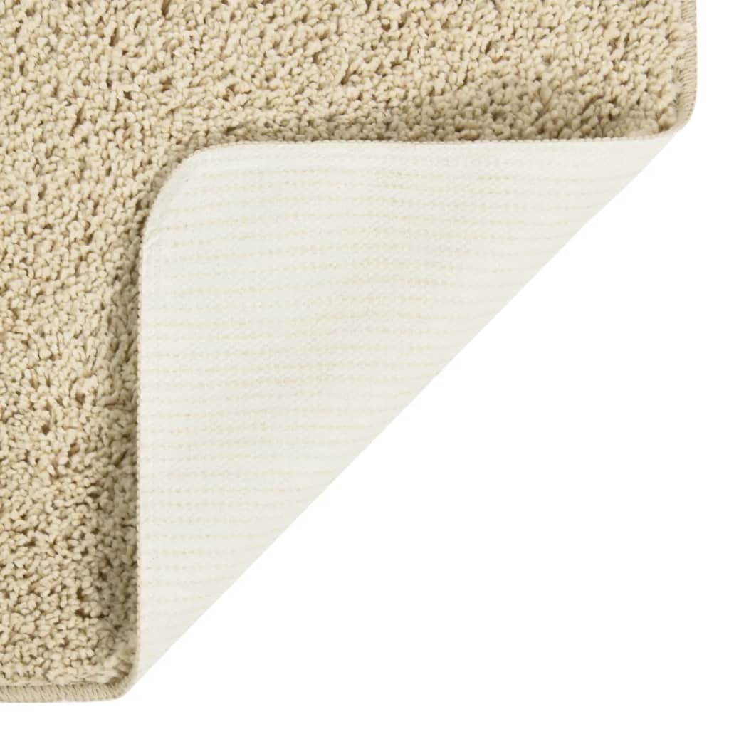 Shaggy Rug Cream 140x200 cm Anti Slip