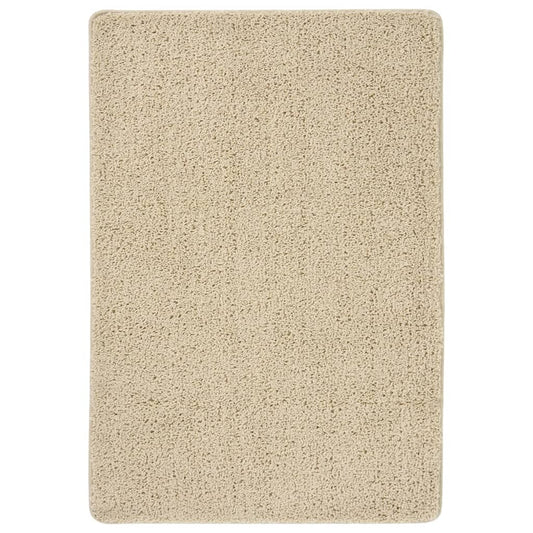 Shaggy Rug Cream 160x230 cm Anti Slip